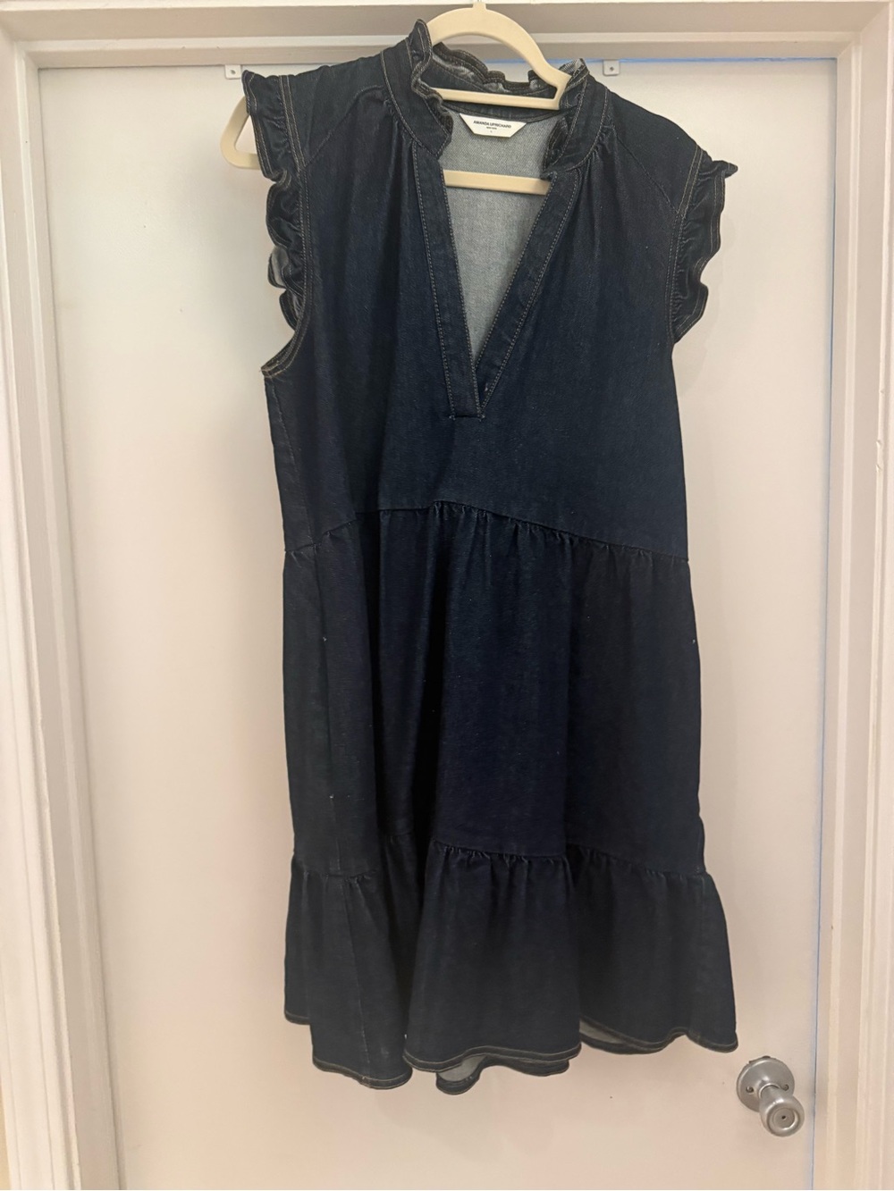 Amanda Uprichard Dark Navy Denim Mini Dress